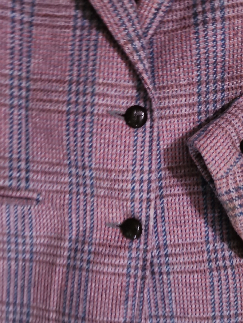 Oscar de la Renta Vintage Plaid Skirt Suit Set Mauve Wool Blend 2PC - Picture 6 of 16